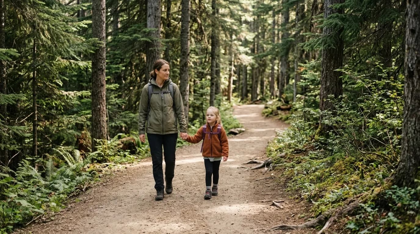 Hiking With Kids: A Calm First Day Hike Plan
