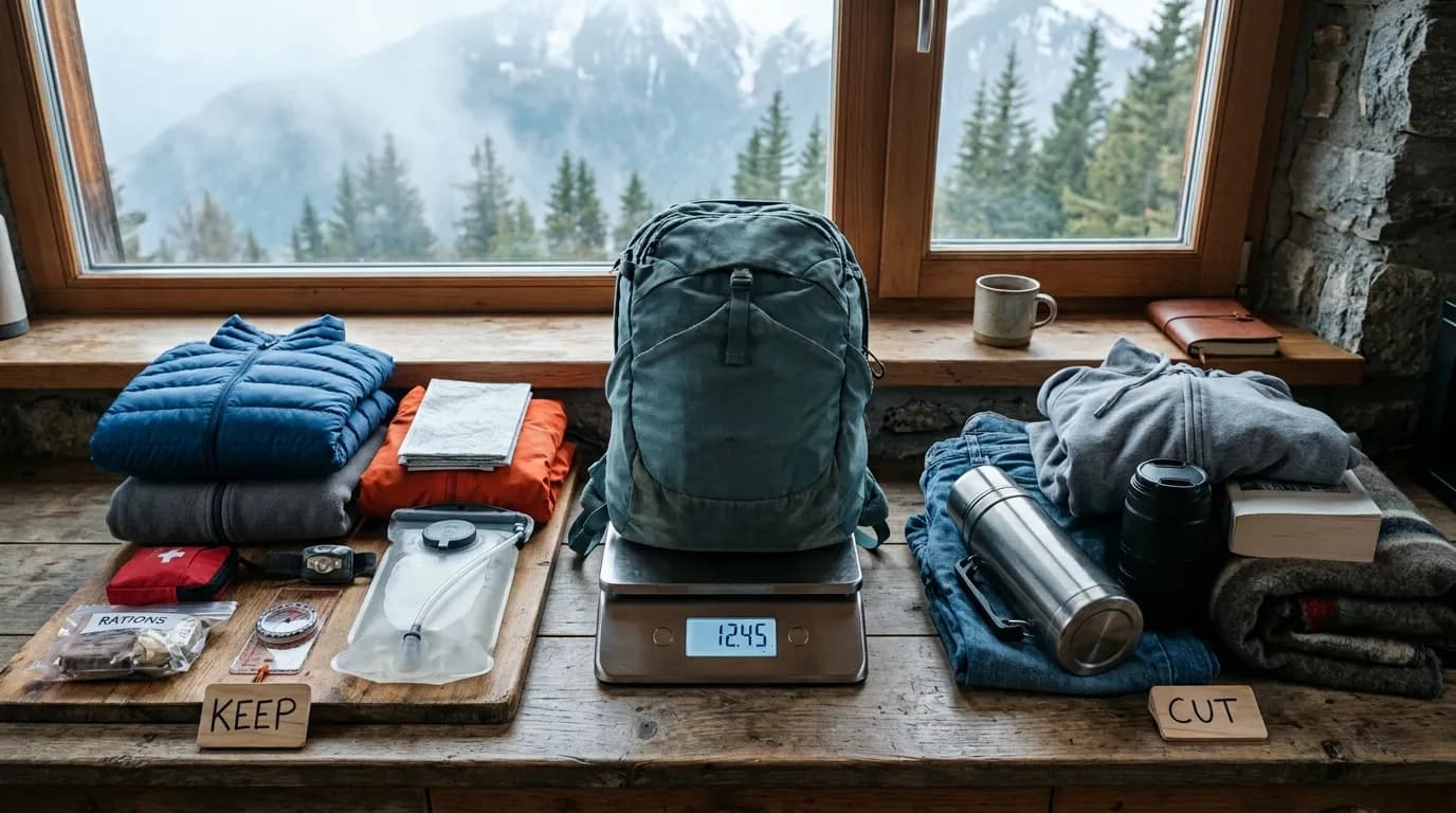 Packing Weight Audit: Cut Grams Without Cutting Safety