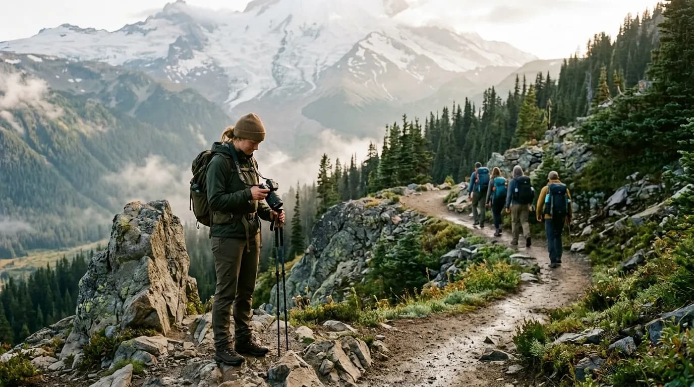 Trail Photography Without Slowing the Group